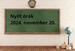 Nyílt nap, nyitott órák - november 20