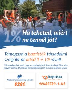 SZJA 1+1 százalék felajánlás