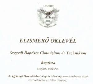Kitartás, fegyelem és csapatszellem - Sikeres szereplés a honvédelmi versenyen