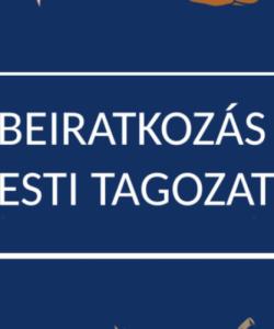 Beiratkozás esti tagozatra a 2026/27-es tanévre