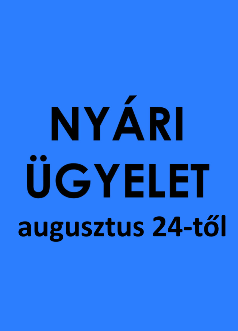 Tanulói ügyintézés a 35. héten (08.24 - 08.28)